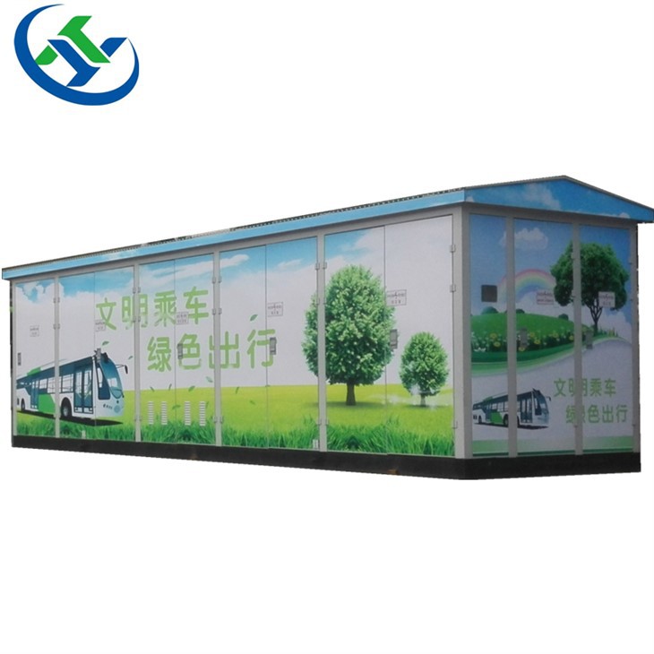 Pencawang prefabrikasi untuk timbunan mengecas EV